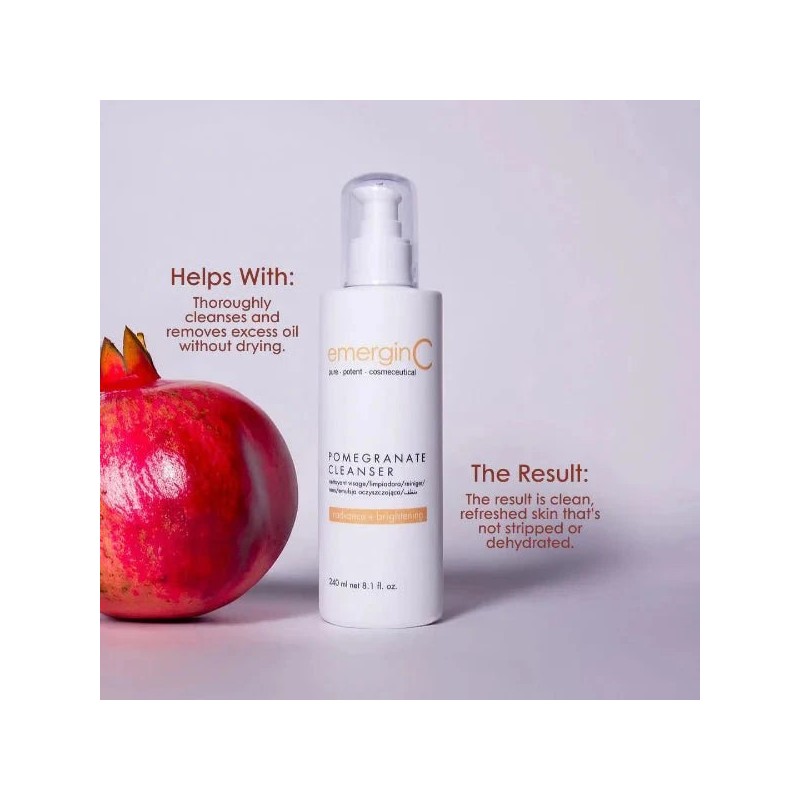 emerginC Pomegranate Gel Cleanser 240ml