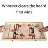 2 in 1 Chess Board or Fast Sling Puck Game,Wooden