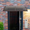 Window Door Awning Canopy,Awning for Door Window Exterior with Bracket,Front