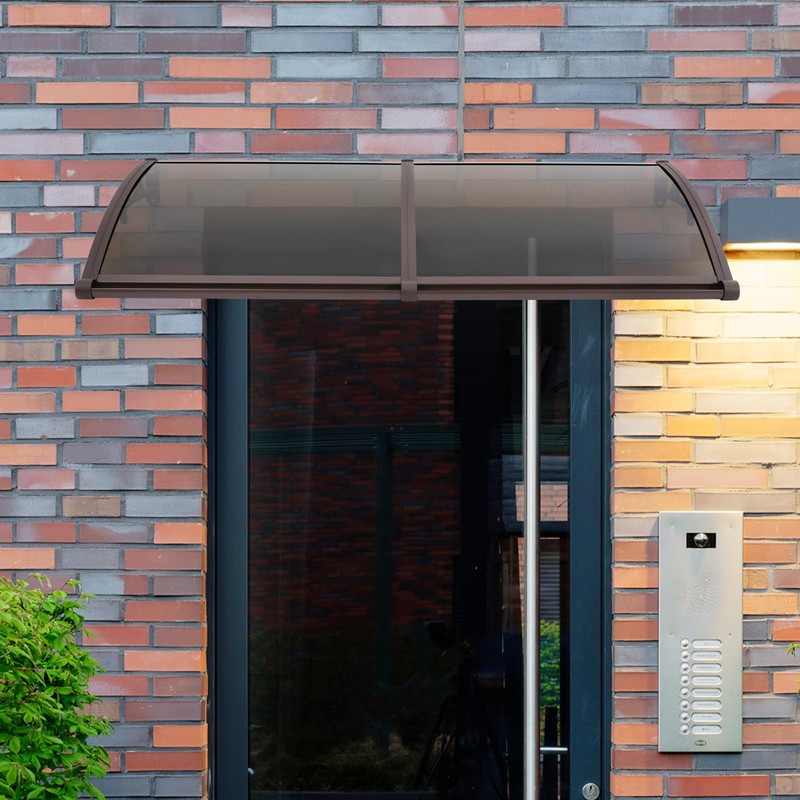 Window Door Awning Canopy,Awning for Door Window Exterior with Bracket,Front