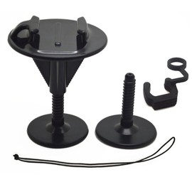 Williamcr Bodyboard Wakeboard Foam Surfboard Mount Kit for GoPro Hero 11/10/9/8/7/6/5 Black,Session 5/4, DJI Osmo Action and More (Black)