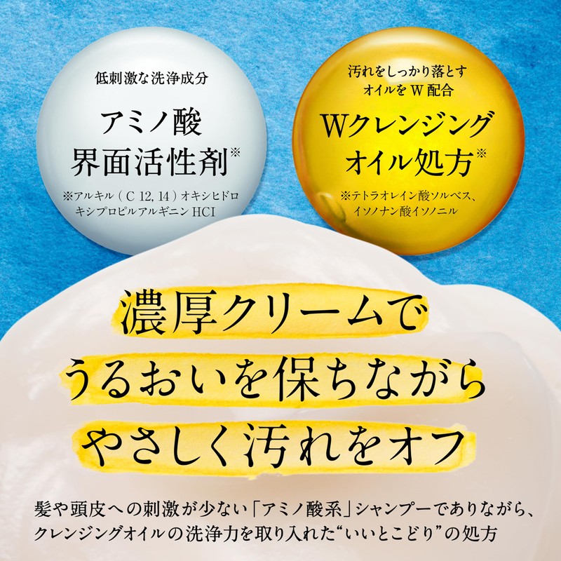 Core Beauty Cream Shampoo (Refill), Fresh Lemon and Gentle Tea