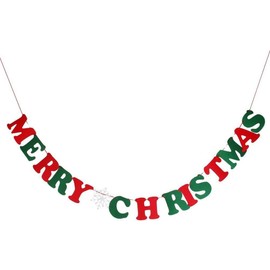 ROSENICE Merry Christmas Bunting Garland Letters Garland for Christmas Party Home Decoration Hanging