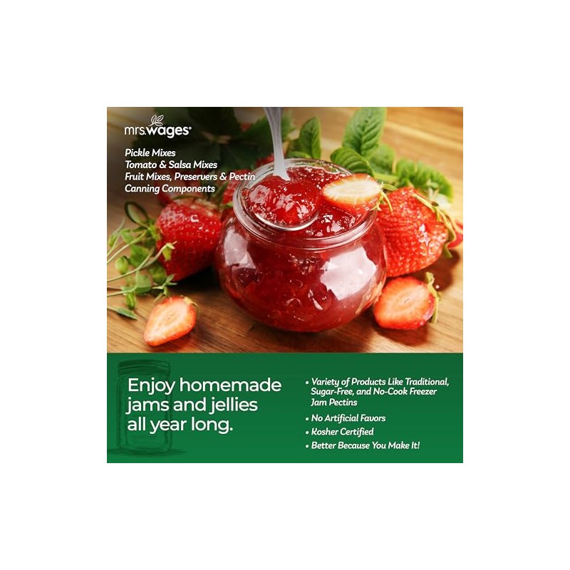 Mrs. Wages Fruit Pectin Home Jell | Easy-To-Use | Fast