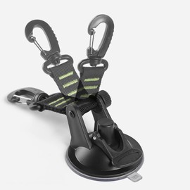 QUINTRA Car Tent Suction Cup Hook without Punching. Suction Cup Hooks for and Outdoor Travel Can Be Recycled Survival Backpack with Accessories (Green, One Size)