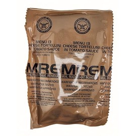 Genuine Military MRE - Menu 13 Cheese Tortellini in Tomato Sauce with 2026 Inspection Date - MRE Meals Ready To Eat