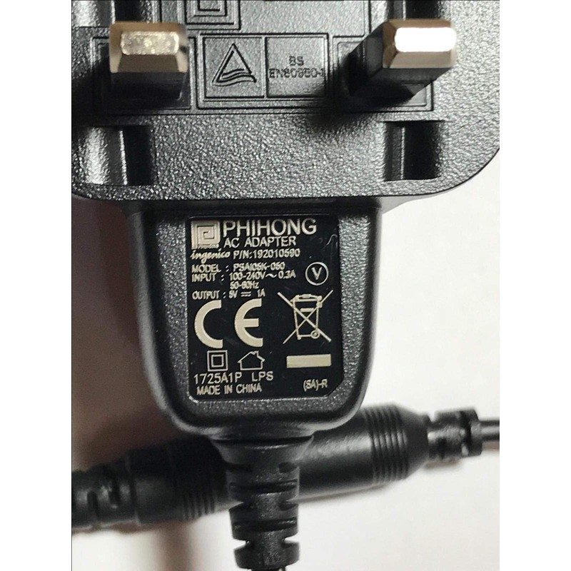Replacement for 5V 1A AC-DC IN Adaptor Power Supply for