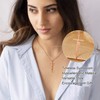 SANNYRA Faith Necklace for Women - 14K Gold Plated Necklaces