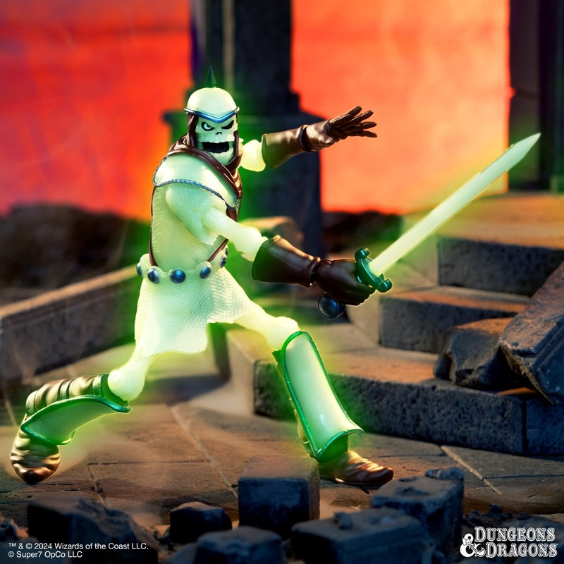 Super7 Dungeons and Dragons ULTIMATES! Dekkion The Skeleton Warrior (Glow)
