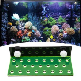 Coral Frag Rack, Toxic Free Fluorescent Green Coral Rack for Saltwater Aquariums Coral Holder Coral Frag Holder for Sea Source Coral Bracket