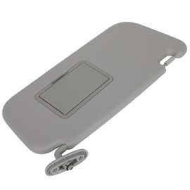 Gray Right Passenger Side Car Sun Visor Without Sunroof for 2008-2012 for Honda for Accord,Replacement Assembly 85220-1C200QS (with mirror)