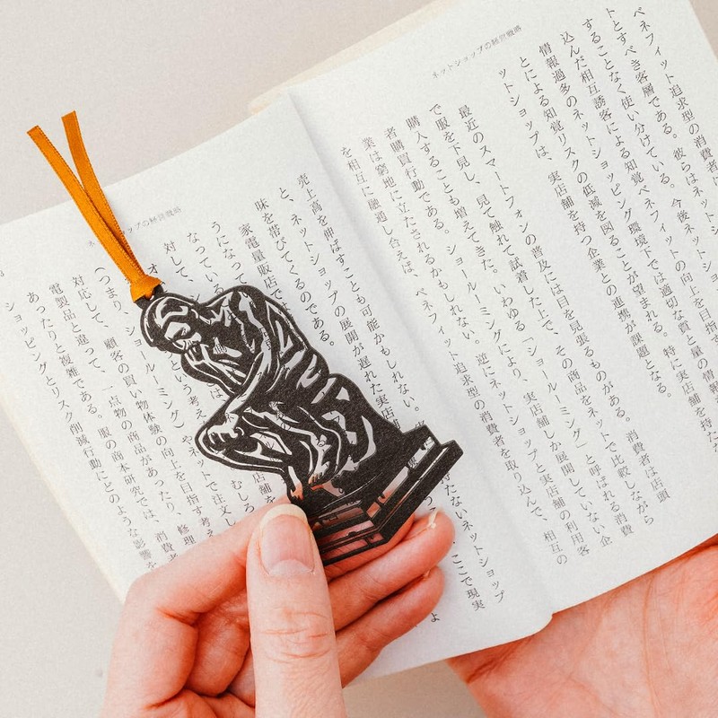 KAIUN-DO Cut-Out Bookmark Featuring World Musicians & Sculptures - Interesting