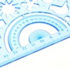BronaGrand Plastic Templates Drawing Geometric Rulers Triangle Circle Drawing Ruler(Random
