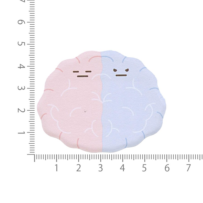 Sticky Notes [Elephant Die Cut Fusen] Organ/Brain, Kamio Japan Back