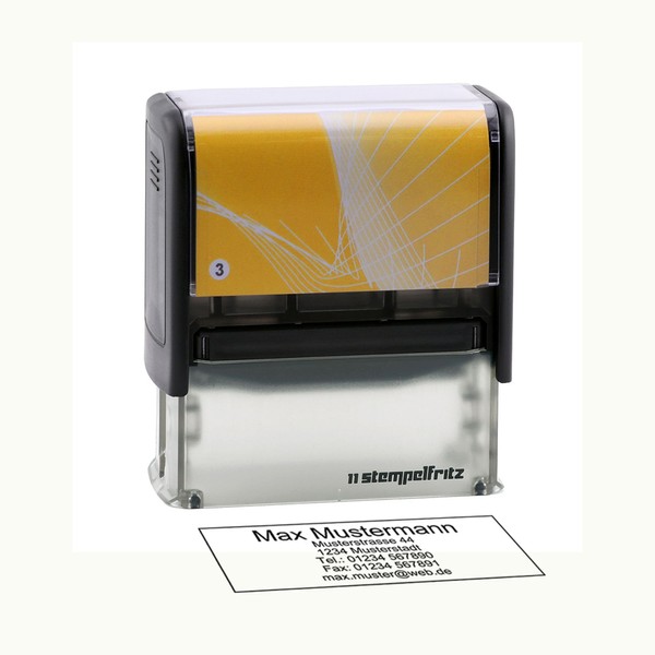 Self-Inking Stamp stempelfritz Size 3 direkt hier Erstellen - Personalised