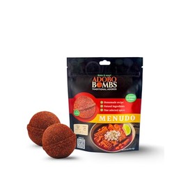 Menudo Bomb | Adobo Bombs Seasoning - 2 pack | Made with About 25 Pulverized Peppers and Multiple fresh Natural Mexican Ingredients -Prepares in 3 Eazy steps -Home made recipe -Fine Selected Spices - No artificial flavors | 4 Flavors -Birria-Menudo-Pozole-Mariscos