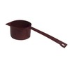Vintage Tupperware Gadget Coffee Scoop with Level, Walnut Brown