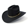 Western Express Faux Felt Finish Cowboy Hat - Cattleman Style
