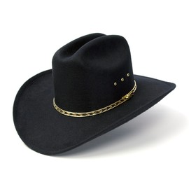 Western Express Faux Felt Finish Cowboy Hat - Cattleman Style with Stylish Gold Hat Band | Kids' Cowboy & Cowgirl Hat