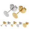 Tiardey Stud Earrings for Jewellery Making Stud Flat Padding Ear