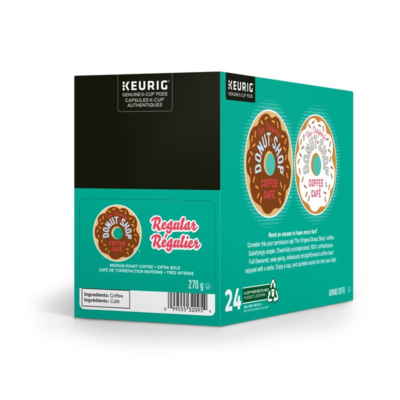 The Original Donut Shop Extra Bold K-Cup Coffee Pods, 24