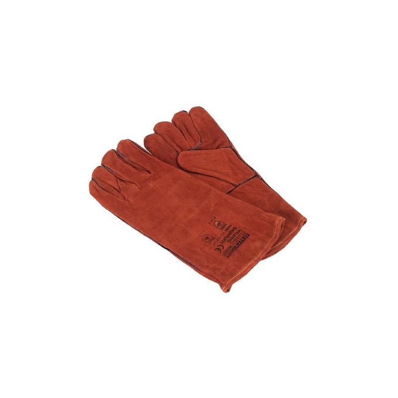 Sealey SSP141 Leather Welding Gauntlets Lined Pair