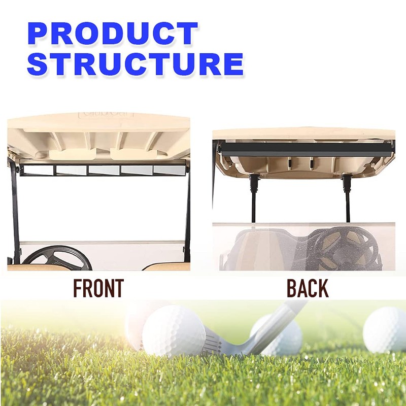 GRAND ORANGE 5 Panel Universal Wink Mirror for Golf Carts