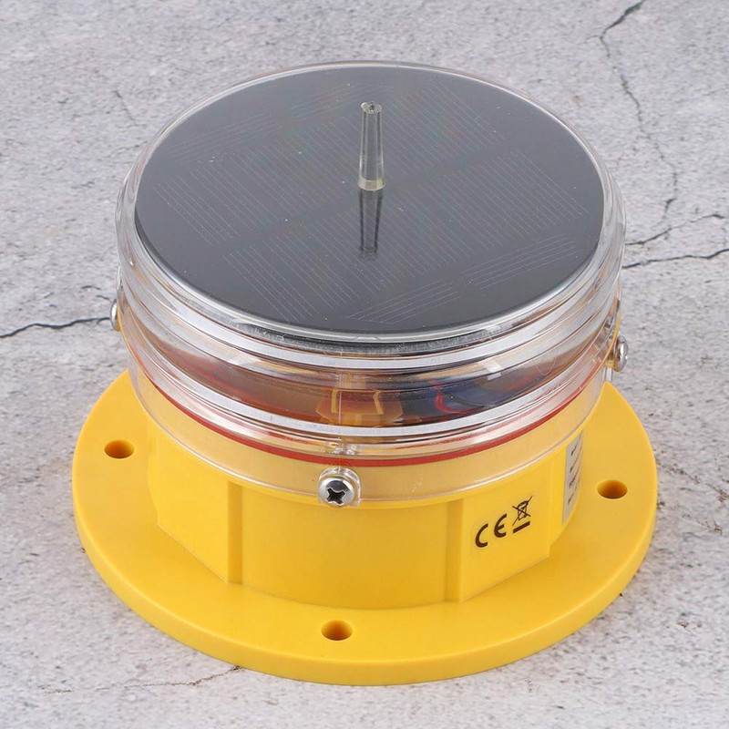 AYNEFY Ship Beacon Light，Boat Flashing Light Solar Power Sidelight IP68