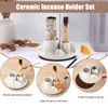 OGANAZI Ceramic Incense Burner Holder, 4 in 1 Palo Santo