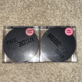 Blush (2 PACK) NUDESTIX STAX ALL OVER COLOR BLUSH BALM CHEEKY CORAL & PINK LOVE