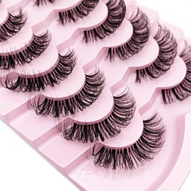 Natural Lashes Natural Eyelashes Short Eyelashes Natural Look False Eyelashes Wispy Eye Lashes 14-17mm Small Lashes Fake Lashes (BT01)