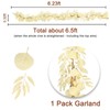 Greentime 1 Pack Artificial Eucalyptus Garland 6.5FT Champ Boho Leaf