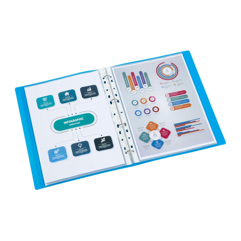 Viquel - Customisable A4 Flexible Binder - 4 Rings -
