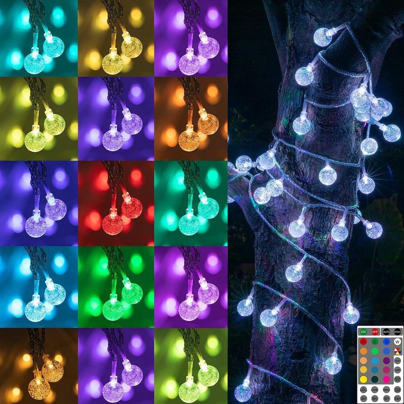 16 colours multi-coloured fairy lights.