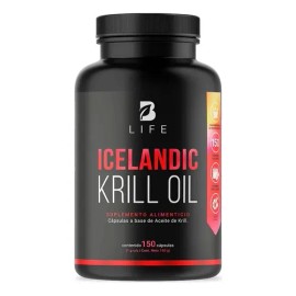 Frasco X150 Cápsulas 150g Icelandic Krill Oil B Life                                                                                                  