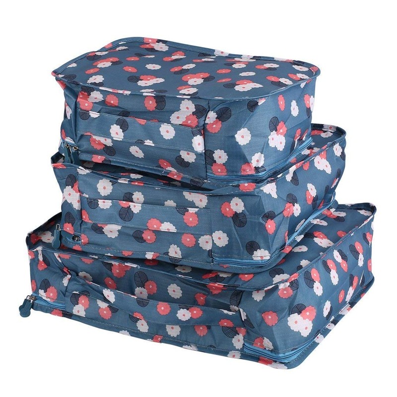 Go2buy 6pcs Travel Luggage Organizer Set Backpack Storage Pouches Suitcase