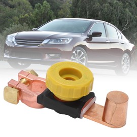 Aramox Battery Cut Off Switch, 6V 12V 24V Battery Disconnect Switch, Battery Power Shutoff Kill Switch, Negative Terminal, Quick Disconnect Battery Isolator Switch for Cars RVs ATVs