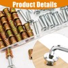 Taiss 30 Sets 1/4"-20 Threaded Inserts for Wood,Furniture Screw Nut