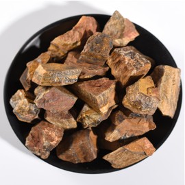 VMDEKK Tiger Eye Raw Crystals and Gemstones Kits,7 Chakra Crystals Healing Crystal Gifts for Women, Natural Tumbled Stone for Reiki,Wiccan,Decoration,Crystal Gravel with Instruction for Beginner