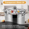 BriSunshine 21.5 QT Stainless Steel Canning Pot with Lid, Rack