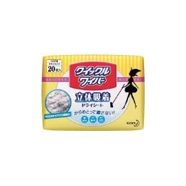 Kao 748300 Quickle Wiper 3D Suction Dry Sheet, Pack of 20 (3855830)