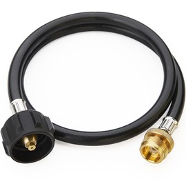 CALPOSE 3 Feet Propane Adapter Hose, 1lb to 20lb Adapter Converts 1lb Appliances to 5-40lb Tanks, Gas Hose for Weber Q, Coleman Grill, Buddy Heaters and More