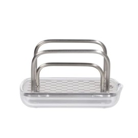OXO Good Grips Stainless Steel Sponge Holder,Black