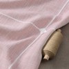 ZeeMart Grid Embroidered Hemmed Tablecloths, Pink 52x70 Inch, Farmhouse Style