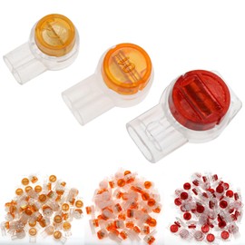 VAKTOK 150PCS Waterproof Telephone Line Connectors Data Phone Wire Butt Splice Ports(UY/K1 50pcs + UY2/K2 50pcs + UR/K3 50pcs)