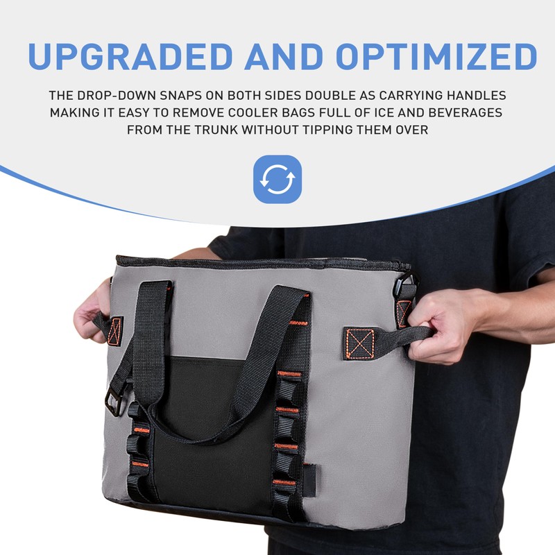 20 Cans Insulated Cooler Bag, Leakproof Collapsible Outdoor Portable Cooler
