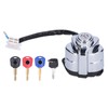 Motorcycle Ignition Switch Lock with 3 Colors Keys Fit for