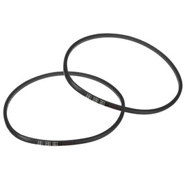 sourcing map 2pcs B48 1/2 Rubber V Belt, B Section V-Belt 50.9" Outside Circumference x 0.67" Width x 0.43" Thick, Industrial Power Transmission Belt, Black