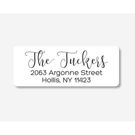 60ct - Wedding Invitation Return Address Stickers/Labels (#530-WH)