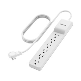 Belkin Belkin 6-Outlet Surge Protector Power Strip, 6ft Cord, 360° Rotating Plug - 1080 Joules Protection